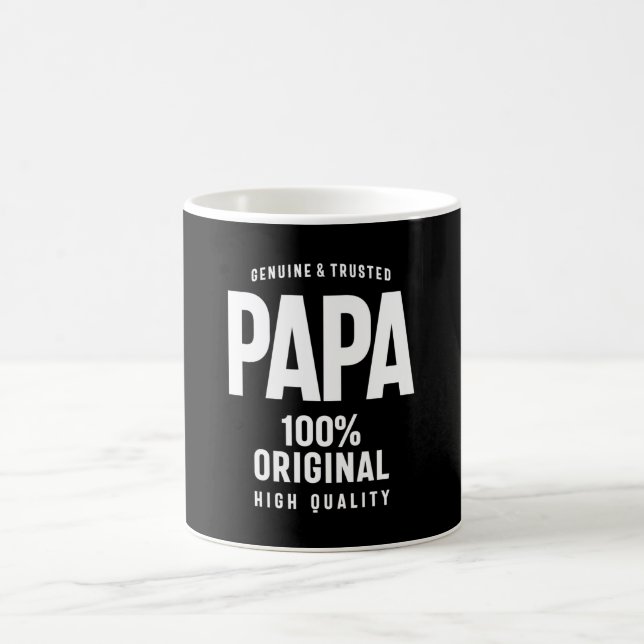 Genuine und Trusted Papa | Father Gift Kaffeetasse (Mittel)