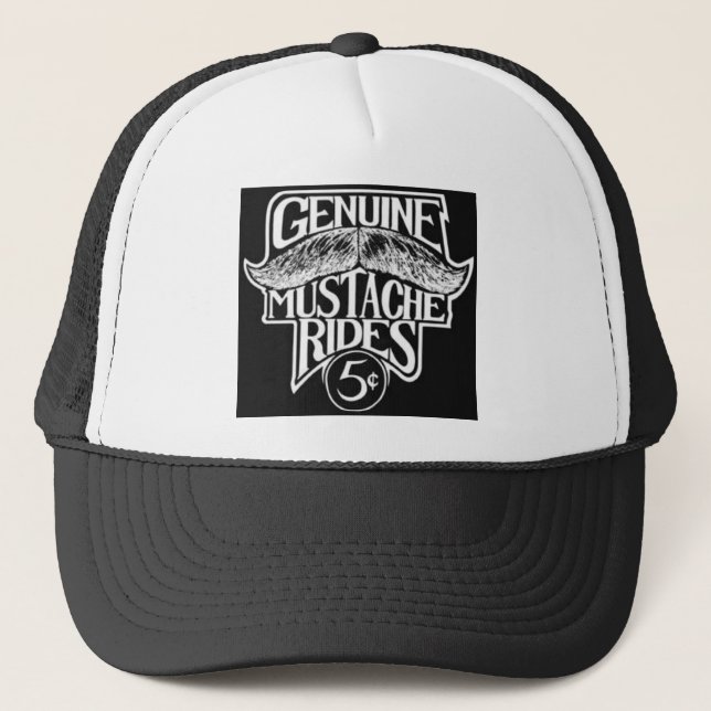 GenuineMustacheRides.jpg Truckerkappe (Vorderseite)
