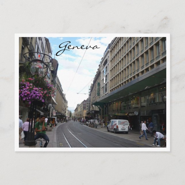 Genva Straße Postkarte (Vorderseite)