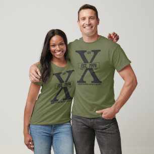 GenX T - Shirt Est. Jahr auf Schlauchwasser aufgez