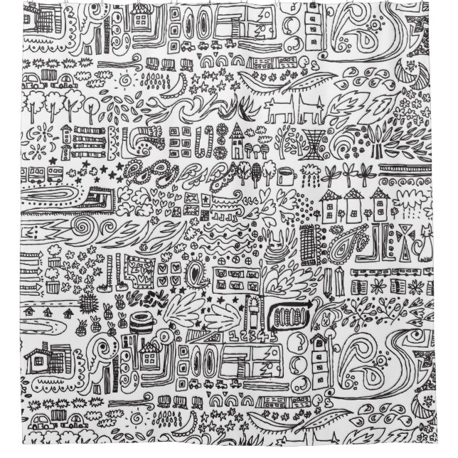 Geo Design abstrakte Muster. Duschvorhang (Vorderseite)