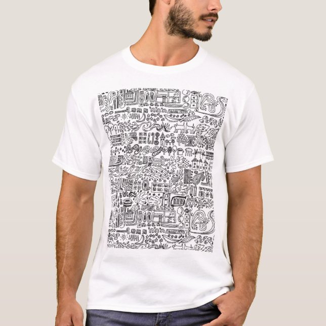 Geo Design abstrakte Muster. T-Shirt (Vorderseite)