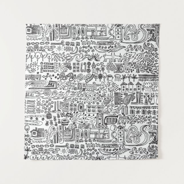 Geo Design abstrakte Muster. Wandteppich (Vorderseite)