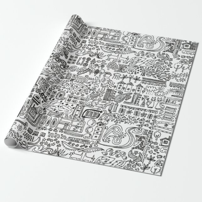 Geo-Design Geschenkpapier (Ungerollt)