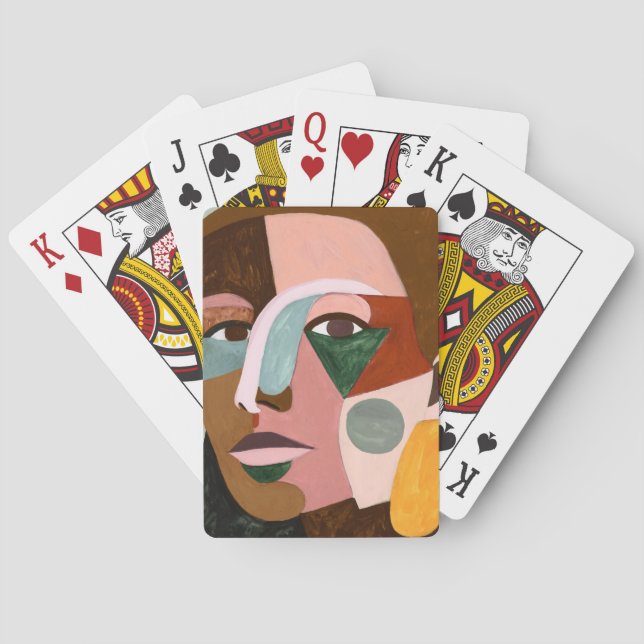 Geo Face Spielkarten (Rückseite)
