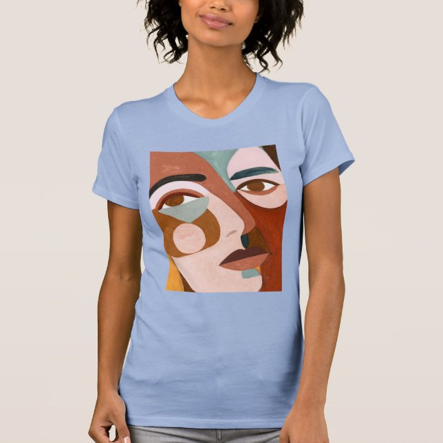 Geo Face Upclose T-Shirt (Vorderseite)
