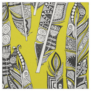 geo Federn chartreuse Stoff