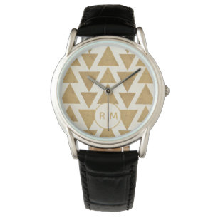 Geo Gold im Freien geometrisches Patte des Armbanduhr