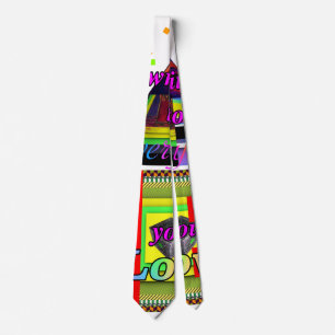Geo Grafik Farben Krawatte