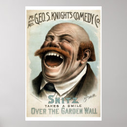 Geo H White's Comedy Co Vintag Theater Poster