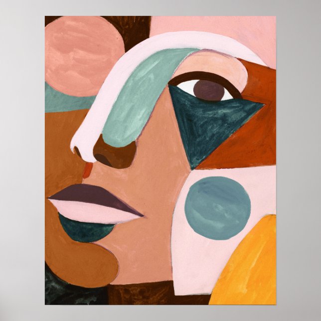 Geo Half Face Poster (Vorne)