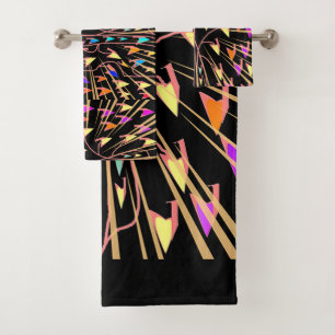 Geo-Herzen  Badhandtuch Set