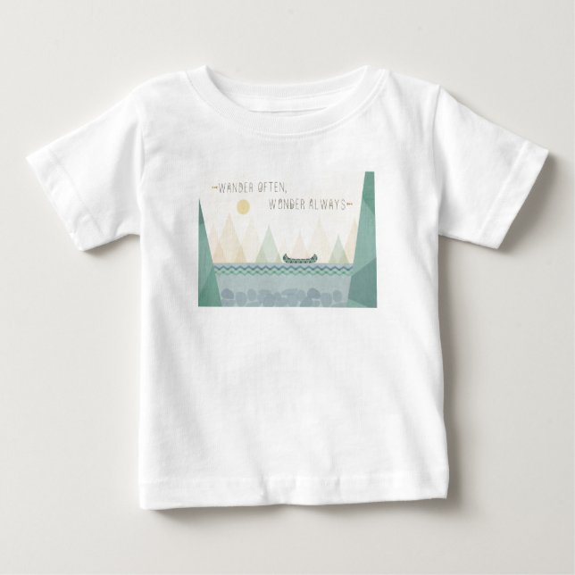 Geo im Freieni | wandern häufig, Wunder häufig Baby T-shirt (Vorderseite)