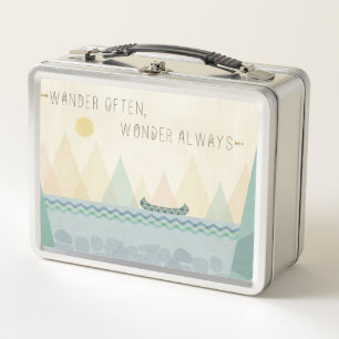Geo im Freieni wandern häufig, Wunder häufig Metall Lunch Box