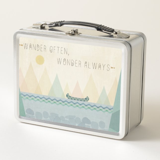 Geo im Freieni | wandern häufig, Wunder häufig Metall Lunch Box (Vorderseite)