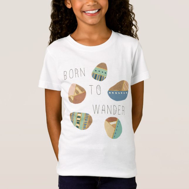 Geo im Freienix | geboren zu wandern T-Shirt (Vorderseite)