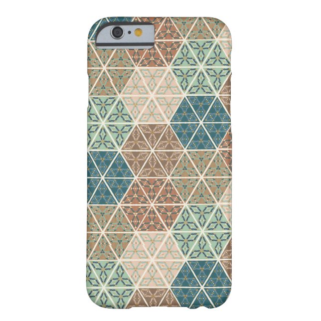 Geo im Freienxi | blaues u. grünes Stammes- Muster Case-Mate iPhone Hülle (Rückseite)