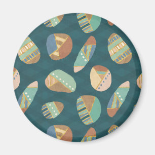 Geo im Freienxii   blaues u. grünes geometrisches Magnet
