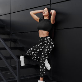 Geo-Line-Dreieck Leggings