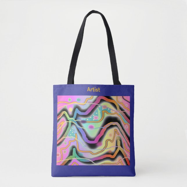 Geo Mix Künstler Tasche (Vorderseite)