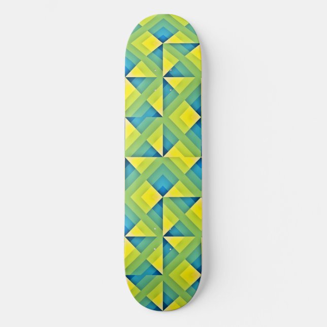 Geo Muster 1 Skateboards (Vorderseite)