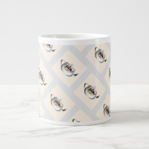Geo Muster Doppeltepotopenhaus Hochzeitshaus Gif Jumbo-Tasse