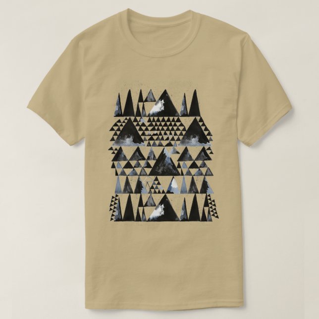 Geo Scandi Black Triangle T-Shirt (Design vorne)