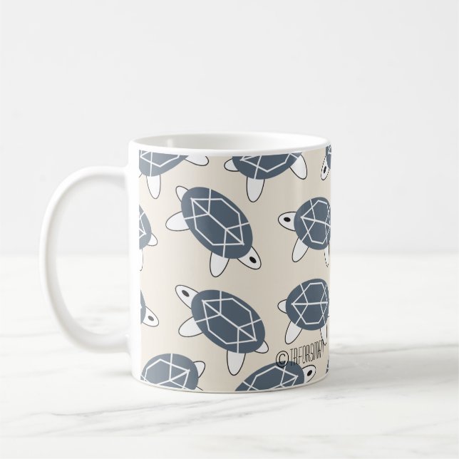 Geo-Schildkröte-Tasse - Geo Cat-Sammlung durch TR  Kaffeetasse (Links)