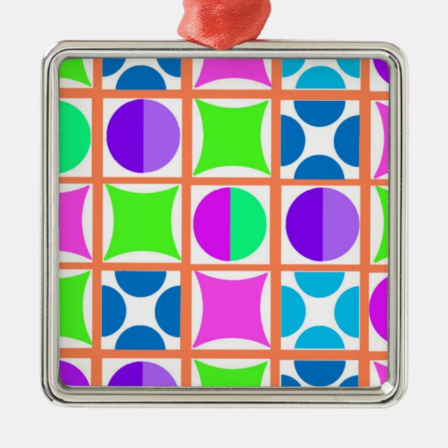 Geo Silbernes Ornament (Vorne)