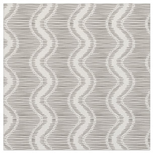 Geo-Streifen graue Wellen elegant  Stoff