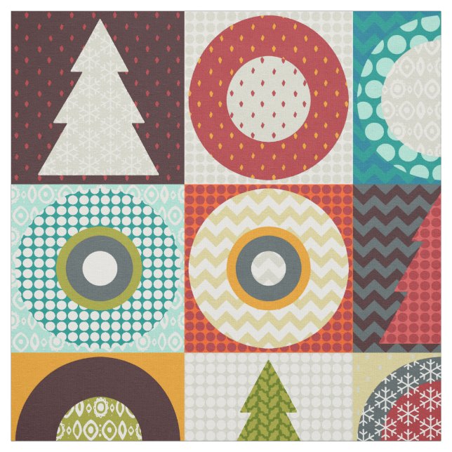 Geo-Weihnachten Stoff (Muster)