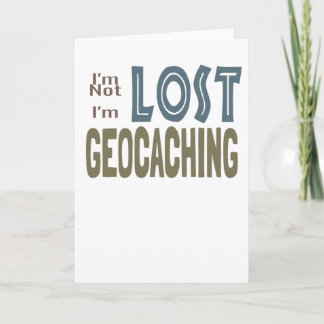 Geocache bin ich nicht verloren ich bin Geocaching Karte