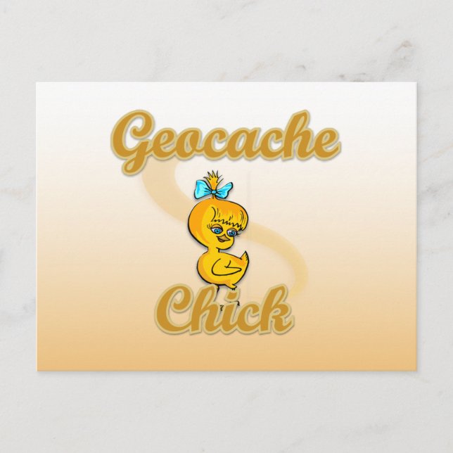 Geocache Chick Postkarte (Vorderseite)