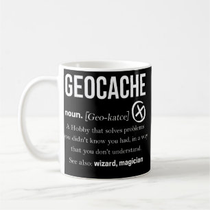Geocache gibt Männern Jungs und Frauen Geocaching Kaffeetasse