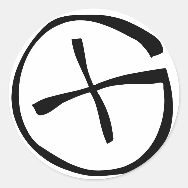 Geocache Runder Aufkleber (Vorderseite)