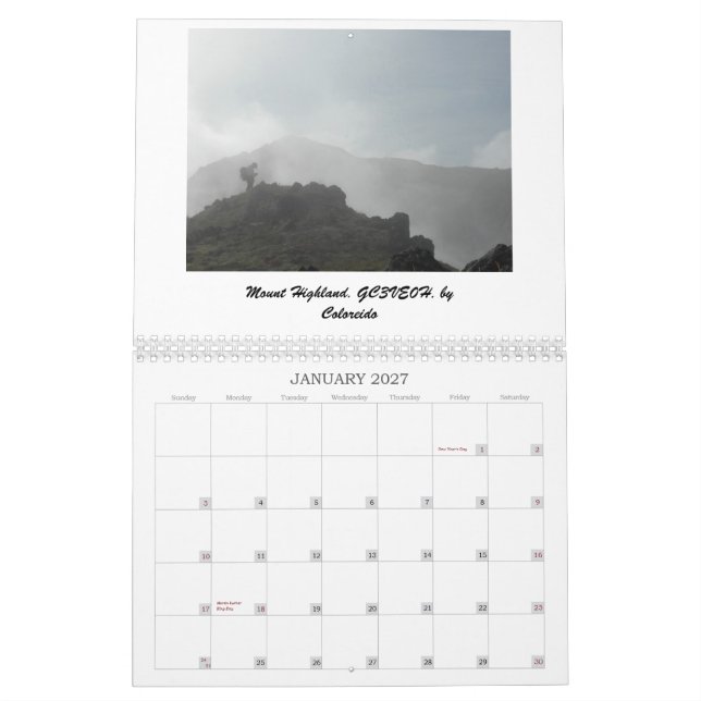 GeocacheAlaska 2013 Monatskalender Kalender (Jan 2027)