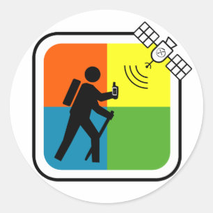 GeoCacher Runder Aufkleber