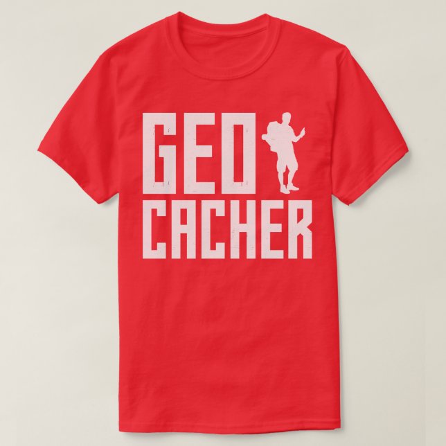Geocacher Scavenger Jagdgeocaching T-Shirt (Design vorne)