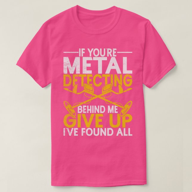 Geocacher Treasure Hunters Metal Detection T-Shirt (Design vorne)