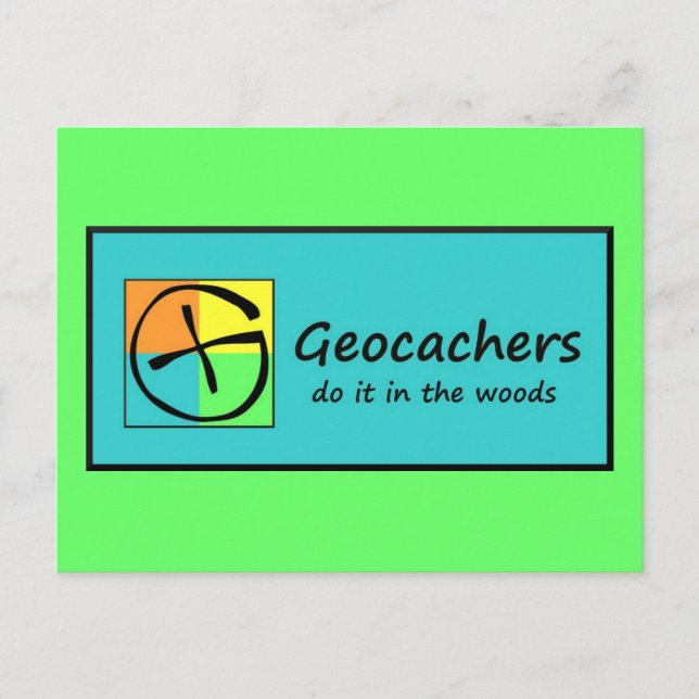 Geocachers Postkarte (Vorderseite)