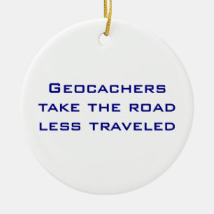 Geocachers Weihnachtsverzierung Keramik Ornament