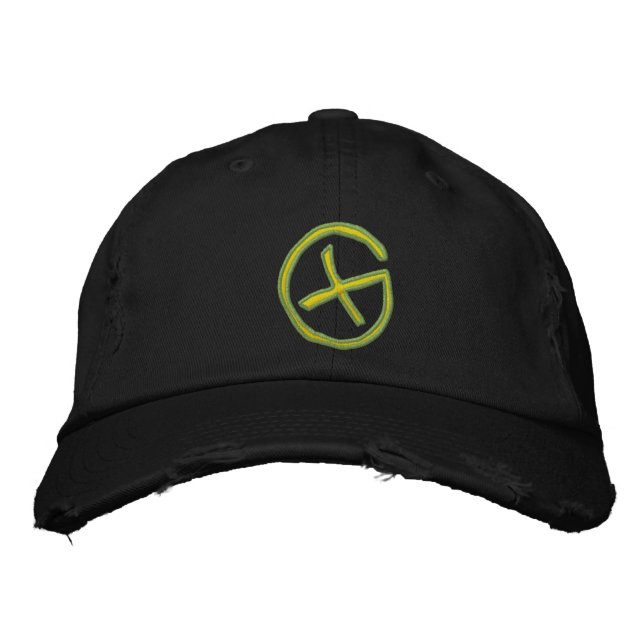 Geocaching Bestickte Baseballkappe (Vorderseite)