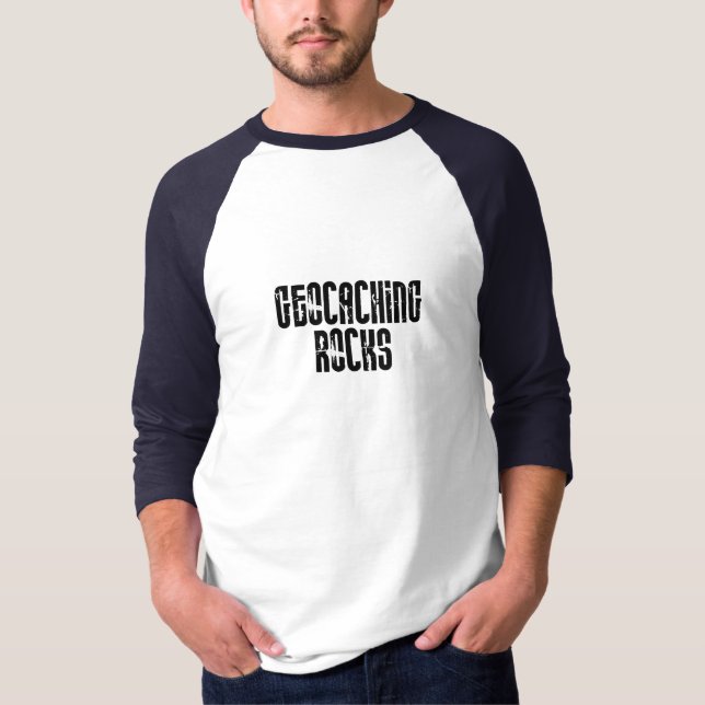 Geocaching Felsen T-Shirt (Vorderseite)