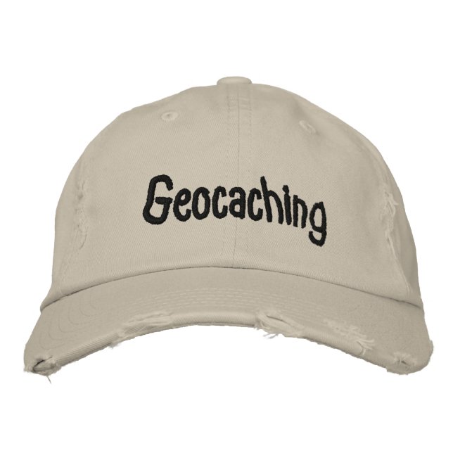 Geocaching Hat Bestickte Baseballkappe (Vorderseite)