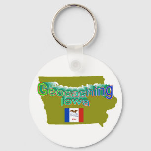 Geocaching Iowa Schlüsselanhänger