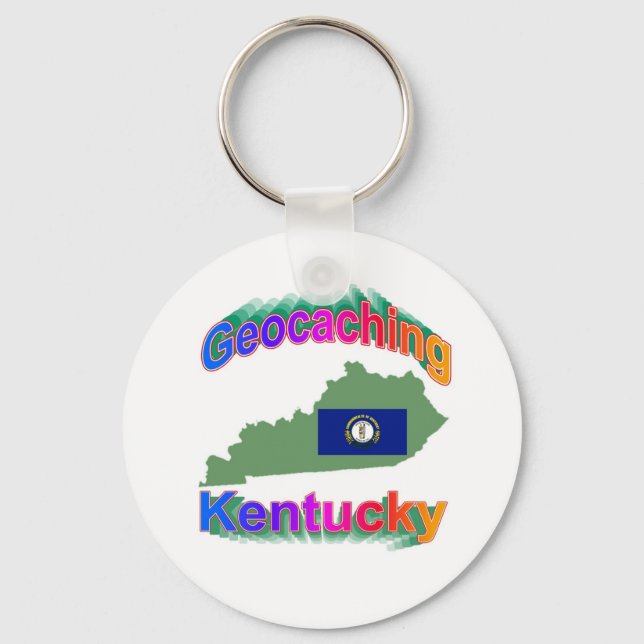 Geocaching Kentucky Schlüsselanhänger (Vorderseite)