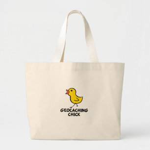 Geocaching Küken-Tasche Jumbo Stoffbeutel