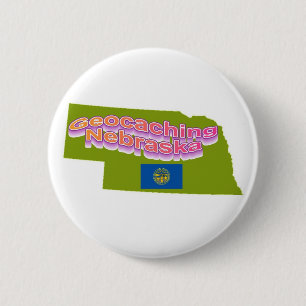 Geocaching Nebraska Knopf Button