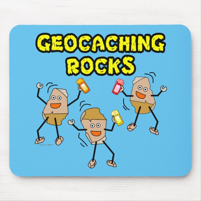 Geocaching Rocks Mousepad (Vorne)