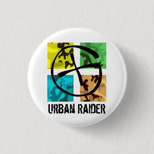 Geocaching städtisches Räuber-Button Button